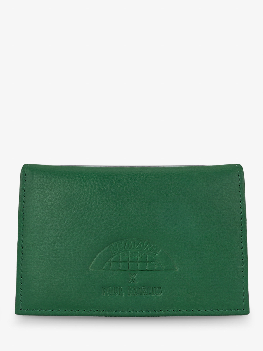 Green leather wallet - Le Mans Classic 2023