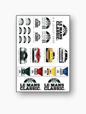 Le Mans Classic stickers sheet